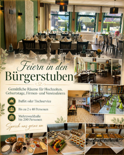 Feierlichkeiten in den Buergerstuben Padenstedt